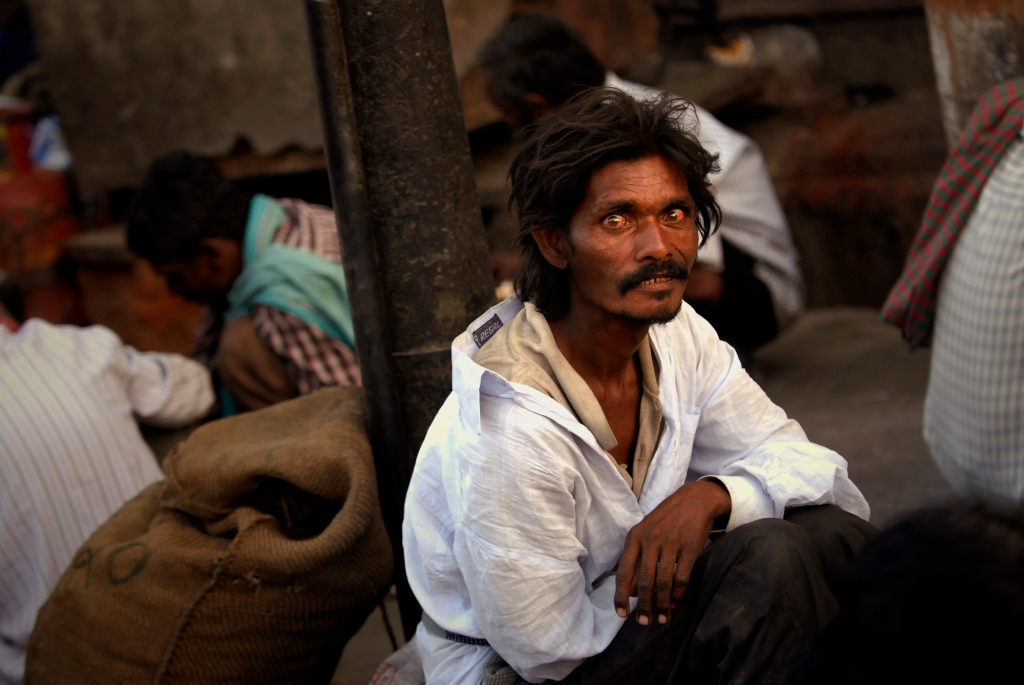 Photo of an Indian man in Ramganj in India.