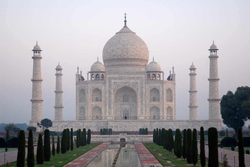 Photo of Taj Mahal in Agra, India.