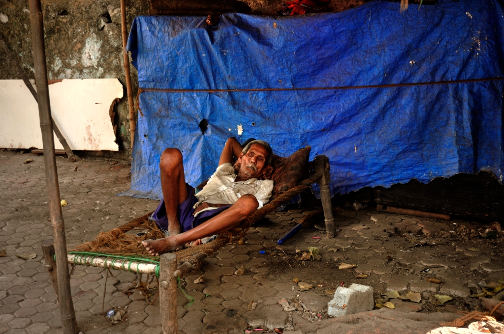 Photo of an elderly man in Wadala, India.