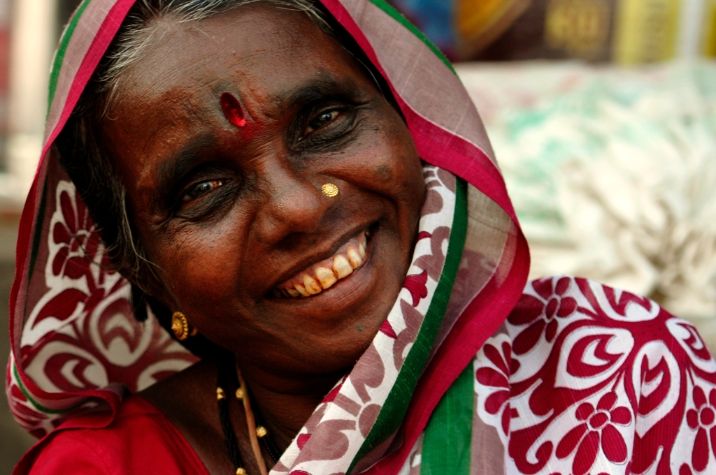Photo of a striking smile in India.
