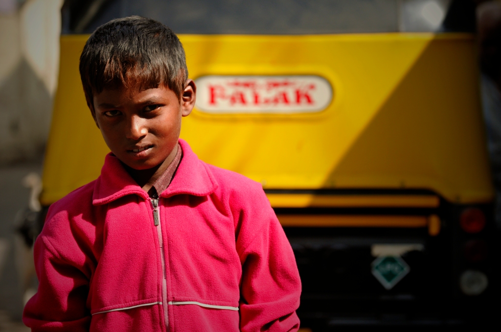 Photo of boy in India.