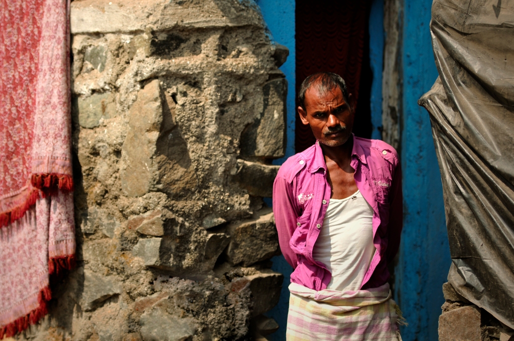 Photo of a man in the Andheri East area of Mumbai in India.