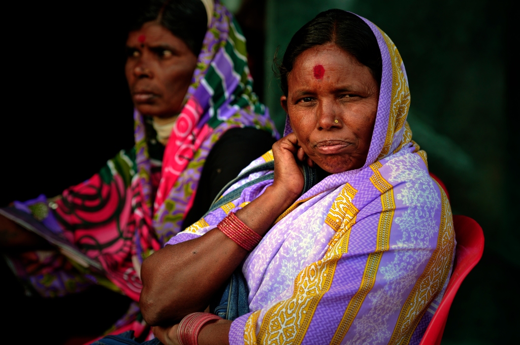 Photo of Marathi women in India.