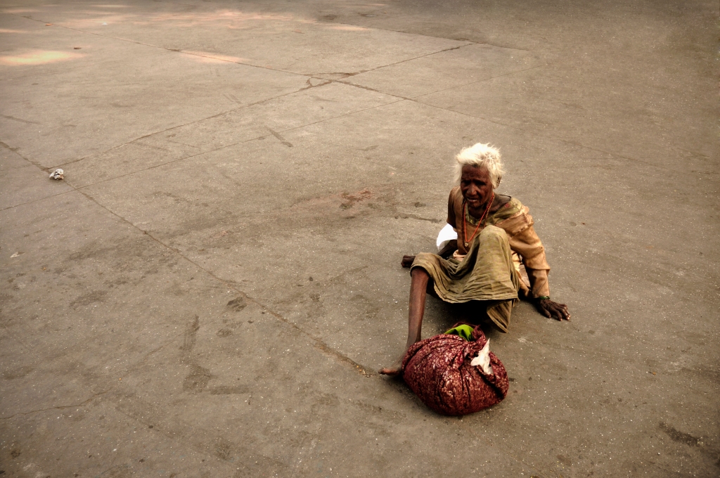Photo of an Indian woman suffering in Nashik, India.