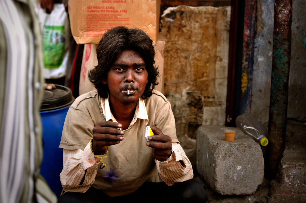 Photo of a young man in Dharavi.