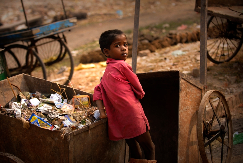 Photo of a boy in Varanasi, India.