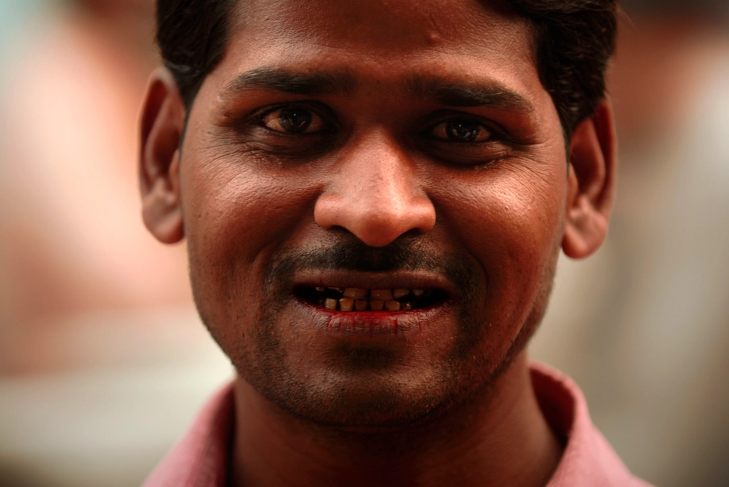 Photo of a man in Delhi, India.