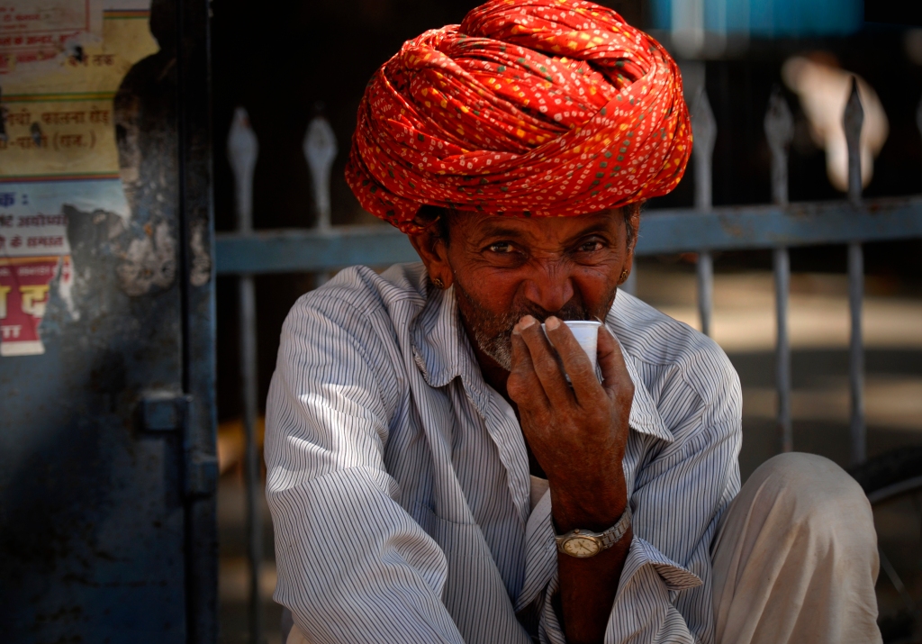 Tea drinking man, India - Your Shot - National Geographic Magazine -- Kristian Bertel